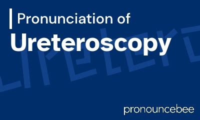 mortar pronunciation|how to say ureteroscopy.